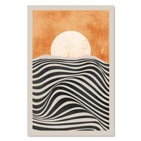 Abstrakti Bauhaus parodos geometriniai plakatai ir spaudiniai Minimalistinio meno drobės paveikslas, skirtas gyvenamojo kambario freskoms namų dekoravimui 21x30cm No Framed