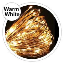 LED lemputės 2M 5M 10M USB LED stygos lemputė Kalėdų pasakų sidabrinė viela Vestuvių girlianda žibintai Vakarėlio dekoracija 2M 20LEDs šilta balta spalva