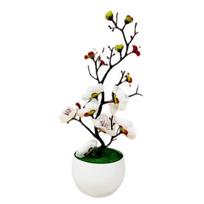 Subtili Praktiška Mini Patraukli Subtili Ryški Slyvos Žiedo Imitacija Bonsai Dekoracija Imitacinis Gėlė