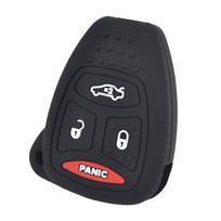 Skirtas JEEP įkrovikliui Durango Commander Cherokee For Dodge Magnum Caliber Challenger Nitro silikono nuotolinio rakto dėklo dėklas juoda