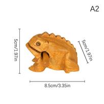 Laimingas Tailandas Mediena Tailandas Tradiciniai amatai Mediniai Lucky Croaking muzikos instrumentai Namų biuro stalo dekoras Lucky Frog Amatai