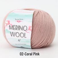 Vidutinio storio merino vilnos verpalų kamuolys, skirtas „pasidaryk pats“ rankomis austoms kepurėms, šalikams, megztiniams, paltams ir kūdikių drabužiams raudona