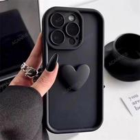 On Mi Poco X6 M6 Pro Note13 13pro Cute Love Heart Silicone Case For Xiaomi Redmi Note 13 Pro Plus 4g 5g Women Matte Back Cover Redmi Note 13 4g juoda