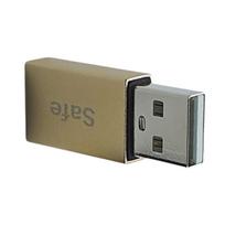 USB Duomenų Blokatorius USB Male į Female Jungtis Aukšto Saugumo Privatumo Apsaugos USB Adapteris Saugiam Įkrovimui auksas