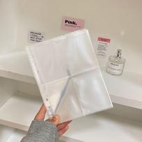 A5 fotokortelių laikiklis PVC nuotraukų kolekcinis albumas kūrybingas kortelių segtuvas paketas mergaitė transparent-pages 5 white