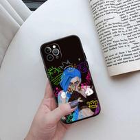 ED4 Arcane Jinx telefono dėklas, skirtas Samsung Note 20 10 Plus Ultra Lite A51 A52 A53 A71 A72 A73 A82 M20 M30 M21 M31 M51 A11 A30S A20S A50S A70 Samsung A52 alyvuogės