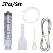 5/set of Refrigerator Drain Hole Blockage Cleaning Tools Reusable Refrigerator Dredging Kit Universal Drain Cleaning Brush Refrigerator Cleaning Tool 1m skaidri