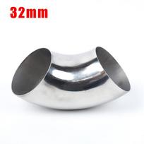 Nerūdijančio plieno 304 alkūnė su 1 5D lenkimo spinduliu išmetimo sistemoms 32mm