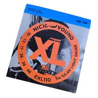6 vnt. elektrinės gitaros stygų rinkinys Plieninė viela EXL110 10?46 Muzikos instrumentų priedai