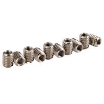 10 vnt. nerūdijančio plieno sriegių įdėklų redukcinė veržlė vidinis sriegis M4x0.7 išorinis sriegis M6x1.0 su 8 mm