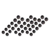 36 vnt. silikoninių ausinių antgalių, minkšti, lengvi, atsarginiai ausų kištukai vidinei ausies angai nuo 4,5 mm iki 6,0 mm gray