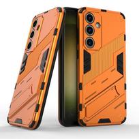 For Samsung Galaxy S24 FE S24FE Case Back Cover Shockproof Armor Case Anti-Fall Protect Kickstand Funda Coque Cases For Samsung S24 FE oranžinė
