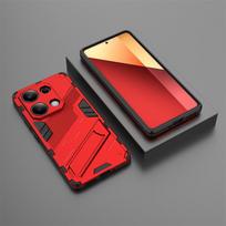 For Redmi Note 13 Pro 4G Case Magnetic Holder Phone Case For Xiaomi Redmi Note13 Pro Note 13Pro 4G Armor Shockproof Back Cover Note 13 Pro 4G GWB raudona