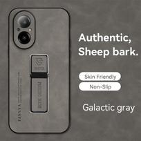 for Realme C67 4G Case Car Magnetic Holder Leather Phone Case for RealmeC67 c 67 RMX3890 4G Soft Silicone Shockproof Back Cover For Realme C67 4G gray