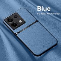 „Redmi Note 13 Pro 4G Case“ magnetinis laikiklis, atsparus smūgiams telefono dėklas, skirtas „Xiaomi Redmi Note13 Pro Note 13Pro 4G“ odiniam galinis dangtelis Redmi Note 13 Pro 4G mėlyna