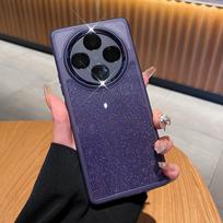 For VIVO X200 X100S Pro Case Soft Glitter With Ring Stand Magnetic Protective Back Cover Case For VIVO X200 Pro Mini X100 Ultra For VIVO X200 violetinė