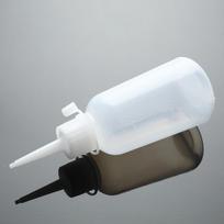 100 ml plastikinis skaidraus antgalio aplikatoriaus butelis Plastikinis suspaudžiamas buteliukas su antgalio dangteliu balta