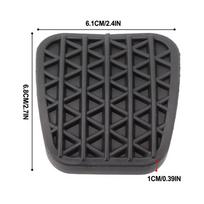 New 2PCS Brake Clutch Pedal Rubber Pad For Chevrolet Cruze (J300) Holden Cruze 09-16 black
