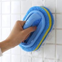 Magic Sponge Easy Cleaning - Ceramic Tile Kitchen&Bathroom Surface, Glass, Walls, Toilet Shining - Pink, Essential Home Cleaning Tool, Christmas Gift mėlyna
