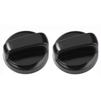 Juoda kepsninės viryklės rankenėlė 8 mm sukamieji jungikliai nauja viryklės jungiklio rankenėlė dujinio židinio laužavietė 2pcs