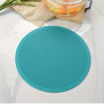 Microwave Oven Silicone Mat Honeycomb Shaped Mats Round Heat Resistant Pad Kitchen Dish Placemat Anti-scald Countertops Mats