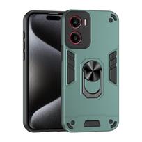 Karinis šarvuotas smūgiams atsparus dėklas Motorola Moto G56 G86 E15 G05 G15 G35 G55 G75 G85 5G apsauginis dangtelis žiedinis stovas Fundas Coque Moto E15 žalia