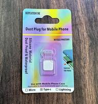 Type-C apsauginis nuo dulkių įkrovimo prievado kištukas iPhone, Huawei ir Xiaomi mobiliesiems telefonams
