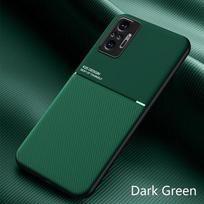 Dėklas Xiaomi Redmi Note 10 10S, Automobilinis magnetinis laikiklis, Odinis telefono dėklas, Skirtas Redmi Note 10 Pro Max Note10 S, Silikoninis galinis dangtelis For Redmi Note 10 4G žalia