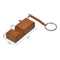 Bambukinis telefono ir planšetinio kompiuterio laikiklis su garsiakalbiu - Pritaikomas logotipas Bamboo Phone Stand