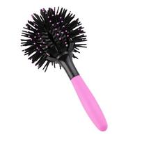 Round Ball Hair Brushes 3D 360 Degree Scalp Massage Spherical Shape Curling Hair Brush for Girls