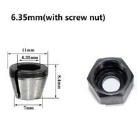 6mm/6.35mm/8mm/Collet Chuck Adapter With Nut For Engraving Trimming Machine