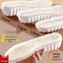Šilti, su vilnos pamušalu, aukštį didinantys vidpadžiai vyrams ir moterims - Ypač stori, nematomi, ilgai išliekančio komforto, idealūs žiemai 45-46, adjustable beige