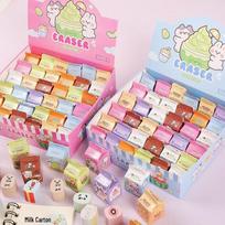 Creative Cartoon Eraser Blind Box - Cute & Cuttable Stationery Gift for Students and Kindergarten