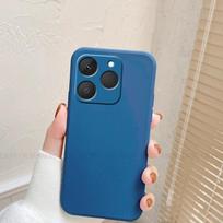 For OPPO Realme 15T Case Cover Realme 15T Capas Shockproof Phone Bumper Liquid Silicone TPU Protector Cover OPPO Realme 15T Case Realme 15T mėlyna