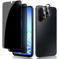 Privacy Tempered Glass for Samsung Galaxy A17 5G/A17 /A26 5G 2+2 Pack Anti-Spy Screen Protector + Camera Lens Protection Film 9H Anti-Peeping Glass Galaxy A26 juoda
