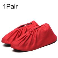 1Pair Carpet Washable Shoe Covers Reusable Non-slip Unisex Keep Floor Cleaning Thick Household Shoes Protector karališkos mėlynos spalvos