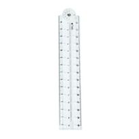 Skaidri sulankstoma liniuotė lanksti piešimo liniuotė centimetrų skalė matavimo ilgis 0-30cm (0-12 colių) piešimui matavimui gryna