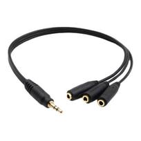 3.5MM Audio Splitter Cable Plated Connector Male to Female 1 Input 3 Output Stereo Jack Adapter Headset Audio AUX Splitter Cord juoda