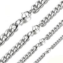 2023NK Auksinis Nerūdijančio Plieno Unisex Hip Hop Ilgas Karoliai, Vakuuminis Galvanizavimas 23cm Bracelet gray