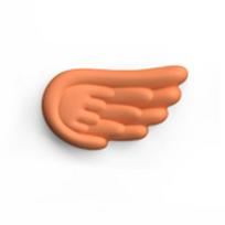 Angelų sparnų formos klaviatūros ir pelės riešo atrama Sparnas Memory Foam Neslystantis silikonas Ergonomiškas riešo apsaugas Stalo kilimėlis Pelės kilimėlis Hand support rožinė