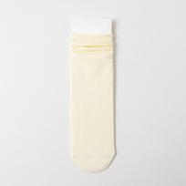 Summer Lightweight Breathable Sweat-absorbing Combed Cotton Women's Socks with Rolled Edges and No Bones. Candy-colored Mid-calf Maternity Socks. 1 pair smėlis