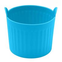 4/10/20Pcs Air Fryer Baking Ramekins Food-Grade Silicone Mould Cups Egg Mold Bakeware Set Outdoor Tableware blue-1pc