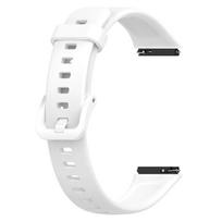 Silikoninis dirželis Huawei Band 7 Band7 Minkštas vandeniui atsparus sportinis išmaniojo laikrodžio dirželis Madingas apyrankės dirželis balta