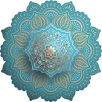 Žalios mandalų sienų lipdukai, arabiško rašto šventiniai PVC lipdukai Artimųjų Rytų namų sienų dekoravimui, nuimami 30X90cm įvairiaspalvis