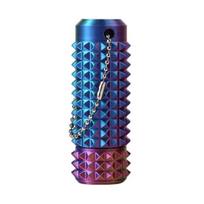 Spiky Grippie Stim Fidget Toy with Bead Chain Rotatable Stress Relief Teens Adults Pocket 3D Printed Pain Stimming Tool Portable Bumpy Roller Sensory