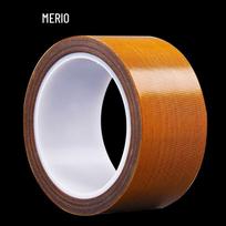 Teflon High-Temp Fireproof Double-Sided Adhesive Tape - Industrial Heat & Wear Resistant, Ideal for Sealing Machines & Insulation. 0.13*5mm*10m; Black brown