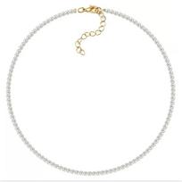 Natūralaus akmens ir dirbtinio perlo turkio karoliukų vėrinys Bracelet 17cm