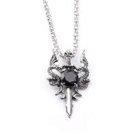 Retro Wing Dragon Crystal Necklace Dragon Amulet Necklace New Year Xmas Gifts