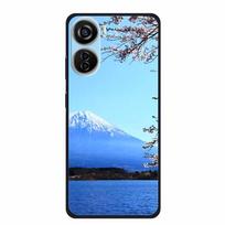 For ZTE Blade V40 Design Case 6.6  Soft Silicone TPU Black Phone Cases for ZTE Blade V40 Design Flowers Scenery Protector Cover Blade V40 Design