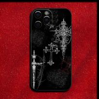 Gothic Cyber Sigil Cross Phone Case for Xiaomi Redmi Note 14 13 12 11 Pro Plus 4G 5G 12S 11S 10S 10 9 9S 8 Redmi 10C Cover Redmi Note 13 4G